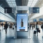 FlyerBlue à l'aéroport