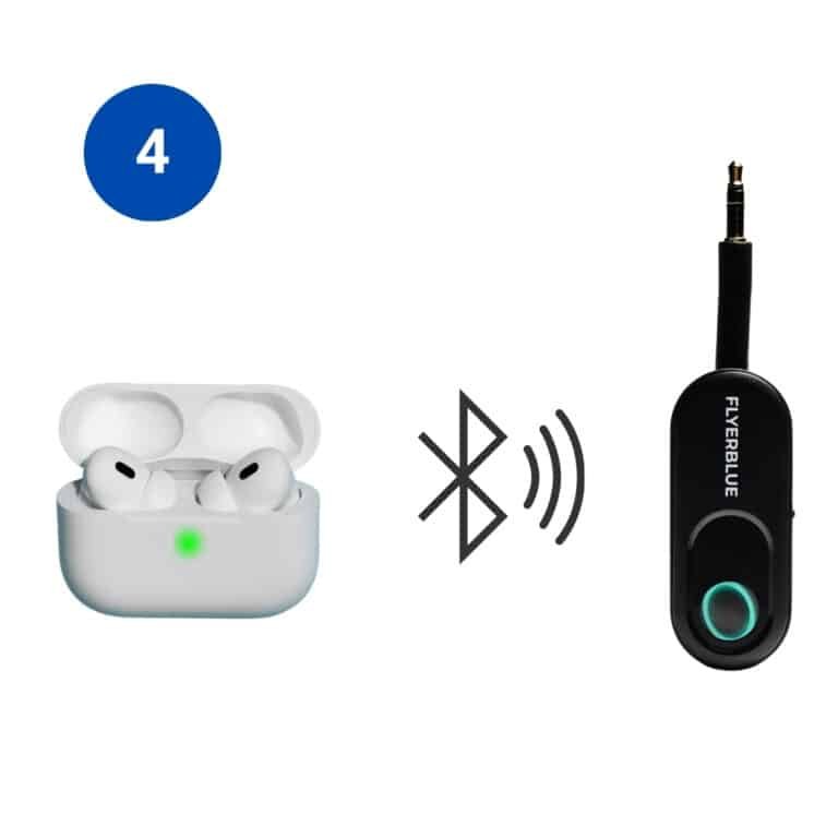Étape 4 : Couplez les AirPods avec l'adaptateur