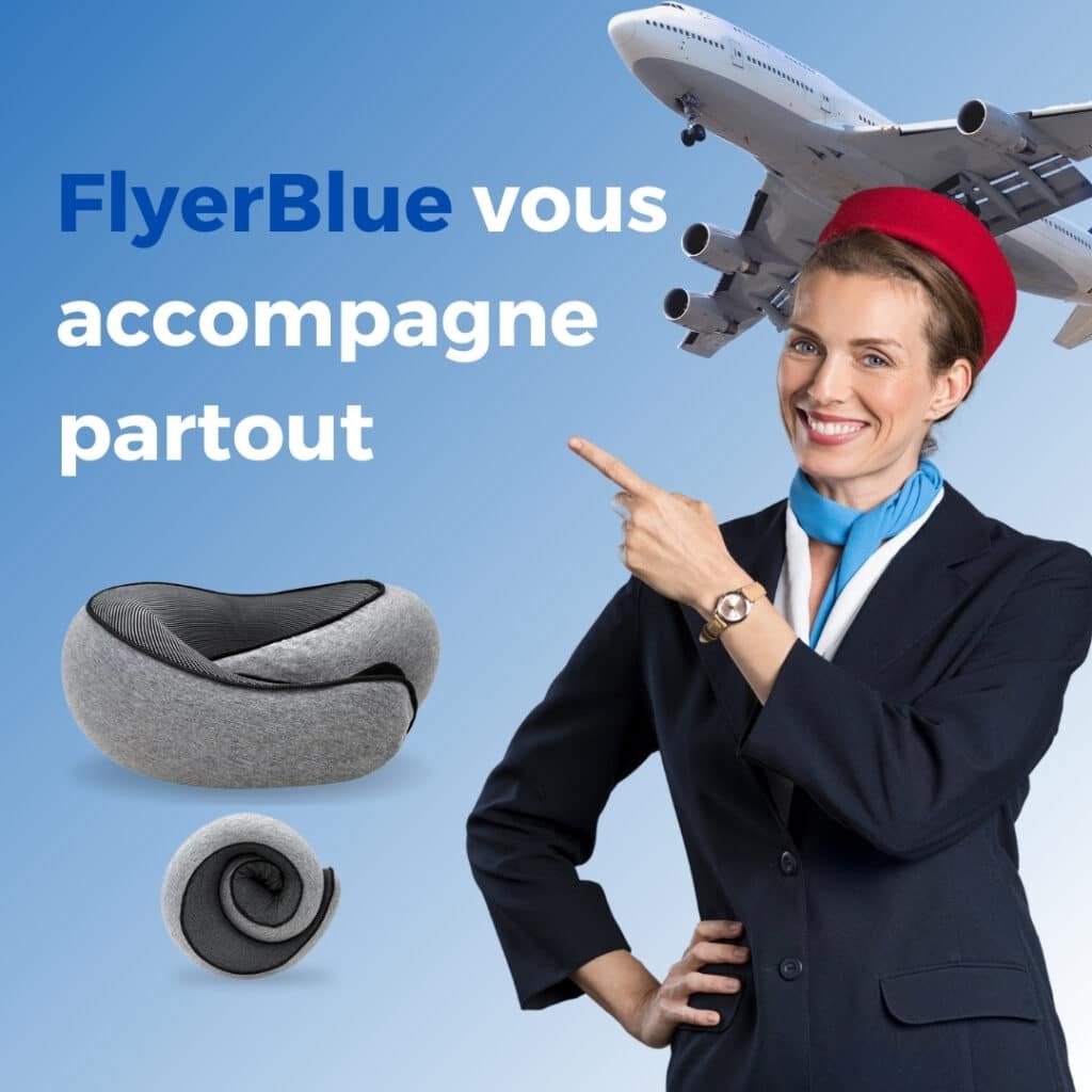 Oreiller de voyage pour la nuit FlyerBlue