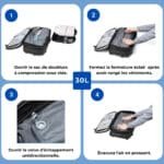 Mode emploi sac de compression FlyerBlue