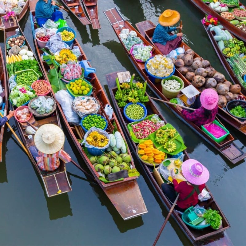 Floating Markets Thailande