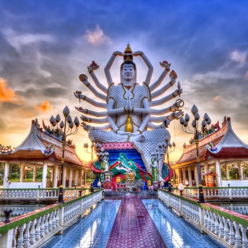 Koh Samui Temple Wat Plai Laem Thailande